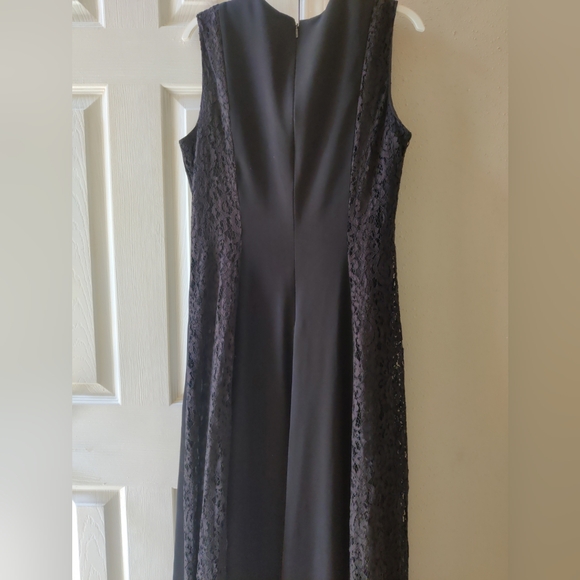 Carolina Herrera Color Block Asymmetric Black White Lace Gown Dress 12 - Picture 11 of 17